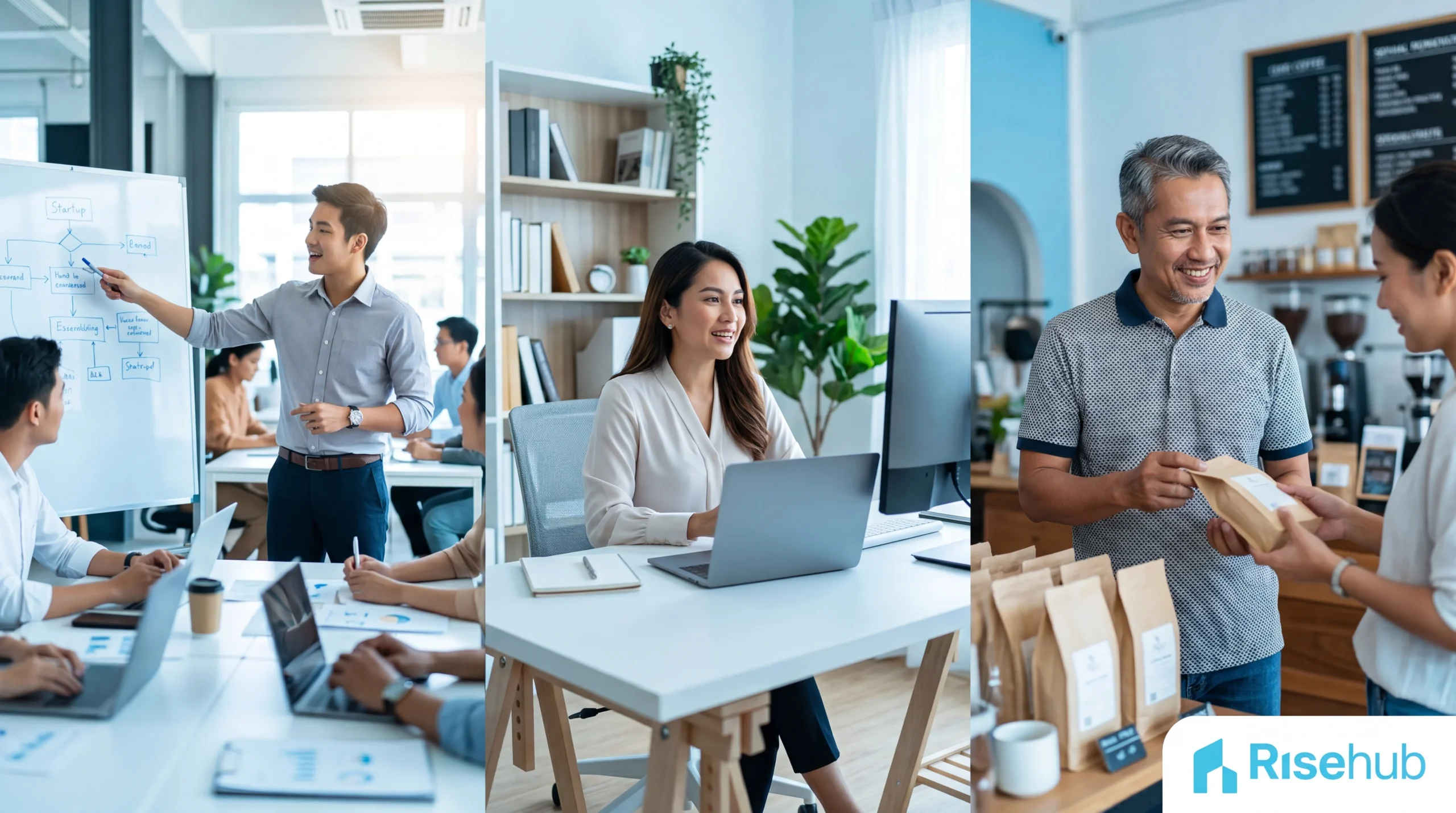 Profesional Asia menelaah dokumen perizinan usaha dan regulasi virtual office di Indonesia